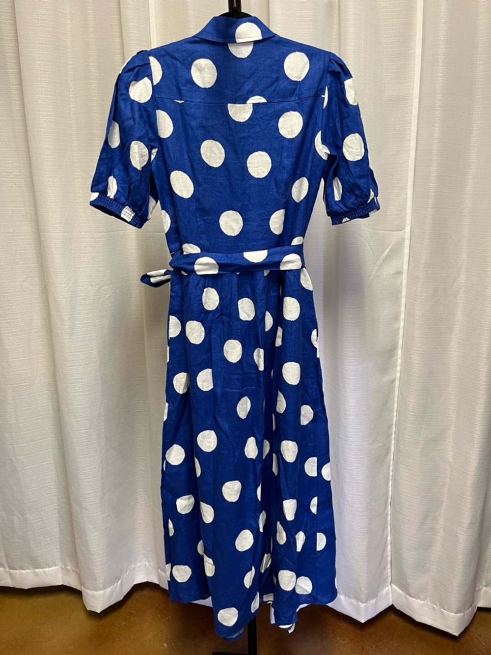 Boden Alexa Polka Dot Linen Shirtdress NWT | size 4 - Picture 5 of 9